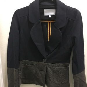 Two-toned Charcoal Blazer